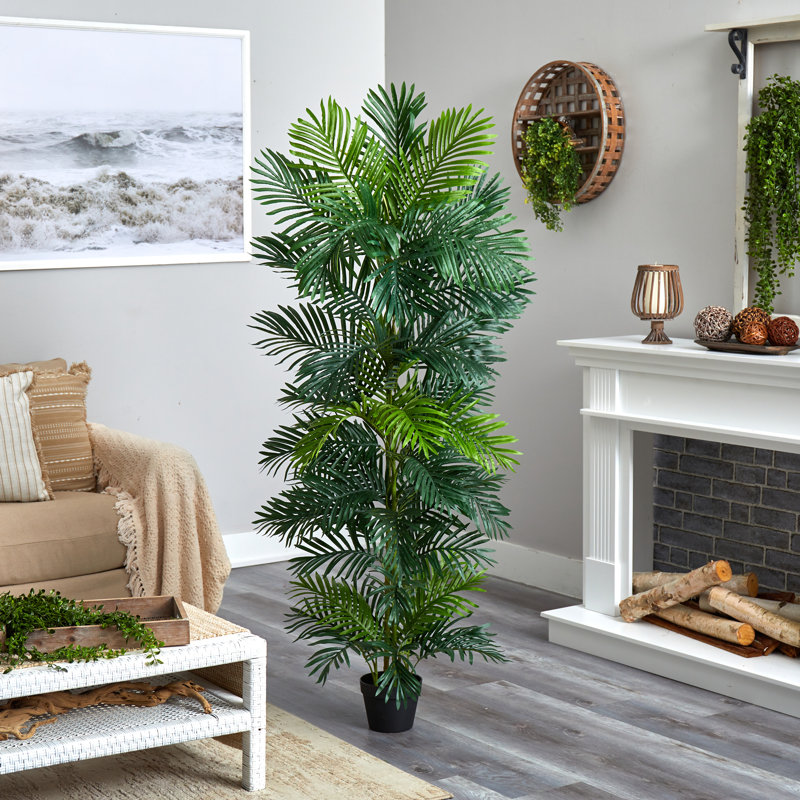 Primrue 70" Artificial Palm Tree in Pot Wayfair